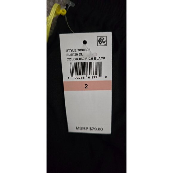 CeCe Black High-Waisted Tie-Front Shorts Womens Size 2 Lightweight & Stylish - Picture 3 of 3